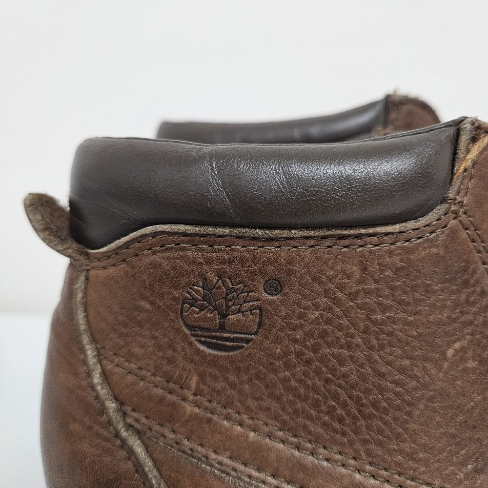 Vintage 1990's Y2K Leather Timberland Womens Brown Chukka Style Boots Size 7.5M* - Picture 4 of 9
